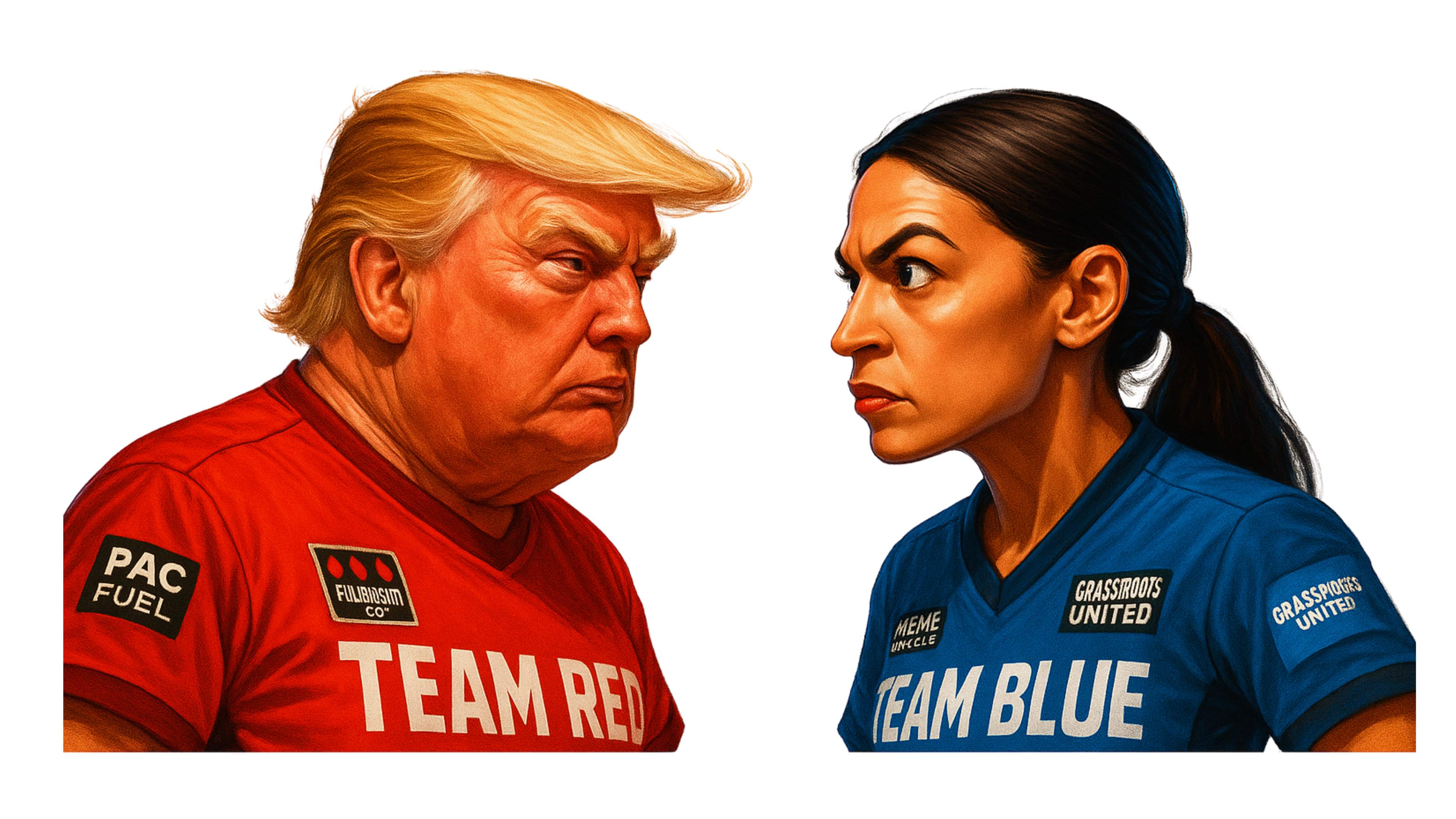 Team Red vs Team Blue face-off